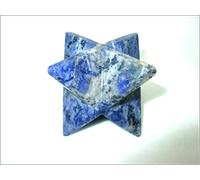 Jet International Sodalita energizada Merkaba 2 pulgadas Curación con estrellas grandes Espiritual Divina India A ++ Terapia con cristales Geometría Energía Prana Vida Fuerza mental Confianza La ima