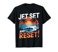 Jet Set y restablecimiento de Estilo nómadas Digitales Camiseta