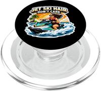 Jet Ski Hair Don't Care Mujeres Jetski PWC Watercraft PopSockets PopGrip para MagSafe