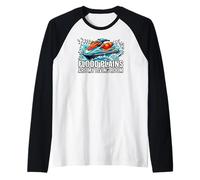 Jet Skiing Flood Plains Are My Living Room Camiseta Manga Raglan
