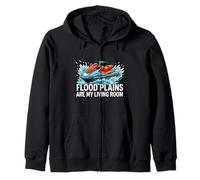 Jet Skiing Flood Plains Are My Living Room Sudadera con Capucha
