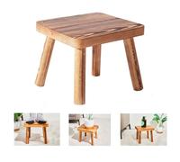 JETAINE Taburete pequeño de Madera, Taburete de ordeño, Soporte para Plantas, Taburete Interior para niños, Taburete portátil extraíble para reposapiés, Mesa Auxiliar peq