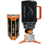 Jetboil Flash 1,8L - Olla a presión portátil para camping y viaje en mochila con encendido automático en un paso novedad 2026, quemador propano/isobutano, carbono