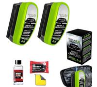 Jetdry Glass Cleaner, Jet Dry Wind Shield Cleaner, 2025 New Upgrade Oil Film Brush 2.0, Oil Film Cleaning Brush for Car Windows, Clear Vision Windshield 150ml (2, Green)