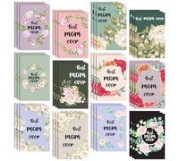 Jetec Paquete de 36 cuadernos de bolsillo con diseño floral de rosas para mujer, diario de oración de fe, mini cuaderno de flores para madre, iglesia cristiana, recuerdos de fiesta (rosa)