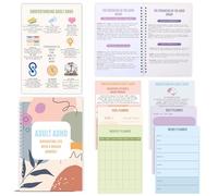 Jetec The TDAH - Cuaderno de trabajo para adultos, planificador de notas, TDAH, diagnóstico tardío, terapia neurodivergente, cuaderno de trabajo de funcionamiento ejecutivo