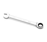 Jetech 18 mm Llave de engranaje de trinquete combinada, llave de engranaje de acero Cr-V de grado industrial métrica en acabado de cromo pulido