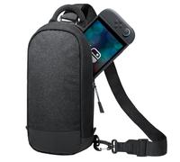 JETech Bolso Bandolera para Nintendo Switch 2/Switch OLED/Switch Console, Bolso Hombro con 8 Ranuras para Tarjetas Juego, Gran Capacidad para Accesorios & Cargador, Negro