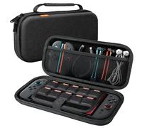 JETech Estuche de Transporte para Nintendo Switch 2, Negro | Protección de Carcasa Rígida, 20 Ranuras para Tarjetas de Juego, Bolsillo para Accesorios, Diseño Ligero de Viaje
