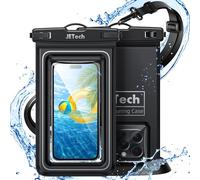 JETech Flotante Bolsa Estanca Móvil, 2 Unidades Funda Impermeable para iPhone 17e 17 16e 16 15 14 Air Pro MAX Plus, Galaxy S25 S25 Ultra, Pixel 10 Series y Otros hasta 7 Pulgadas, Bolsa Seca IPX8