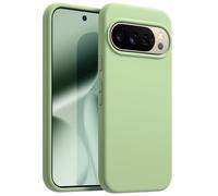 JETech Funda de Silicona para Google Pixel 10/10 Pro, Jade | Tacto Suave Sedoso, Carcasa Protección Antigolpes, Resistente a Arañazos, Forro de Microfibra