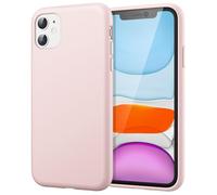 JETech Funda de Silicona para iPhone 11, Rosa | Tacto Suave Sedoso, Protección Antigolpes, Resistente a Arañazos, Forro de Microfibra
