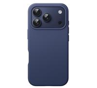 JETech Funda de Silicona para iPhone 17 Pro, Azul Oscuro | Tacto Suave Sedoso, Carcasa Protección Antigolpes, Resistente a Arañazos, Forro de Microfibra