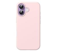 JETech Funda de Silicona para iPhone 17, Rosa Claro | Tacto Suave Sedoso, Carcasa Protección Antigolpes, Resistente a Arañazos, Forro de Microfibra