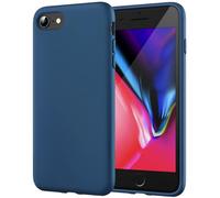 JETech Funda de Silicona Compatible iPhone SE 3/2 (Modelo 2022/2020), iPhone 8 y iPhone 7, 4,7", Sedoso-Tacto Suave, Cubierta a Prueba de Golpes con Forro de Microfibra (Azul Cobalto)