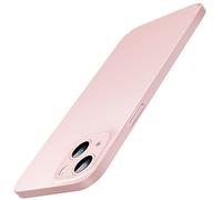 JETech Funda Fina Mejorada (0,85 mm Grosor) para iPhone 13 6,1 Pulgadas, Cubierta Lente Cámara Protección Completa, Ultrafina Ligera Carcasa Mate PC Duro, Carga Inalámbrica (Rosado)