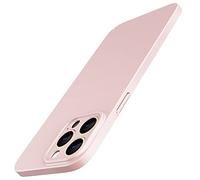 JETech Funda Fina Mejorada (0,85 mm Grosor) para iPhone 13 Pro 6,1 Pulgadas, Cubierta Lente Cámara Protección Completa, Ultrafina Ligera Carcasa Mate PC Duro, Carga Inalámbrica (Rosado)