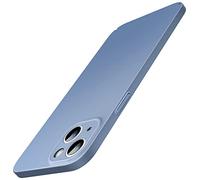 JETech Funda Fina Mejorada (0,85 mm Grosor) para iPhone 14 Plus 6,7 Pulgadas, Cubierta Lente Cámara Protección Completa, Ultrafina Ligera Carcasa Mate PC Duro, Carga Inalámbrica (Azul Alpino)