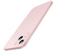 JETech Funda Fina Mejorada (0,85 mm Grosor) para iPhone 14 Plus 6,7 Pulgadas, Cubierta Lente Cámara Protección Completa, Ultrafina Ligera Carcasa Mate PC Duro, Carga Inalámbrica (Rosado)