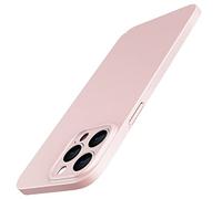 JETech Funda Fina Mejorada (0,85 mm Grosor) para iPhone 14 Pro 6,1 Pulgadas, Cubierta Lente Cámara Protección Completa, Ultrafina Ligera Carcasa Mate PC Duro, Carga Inalámbrica (Rosado)
