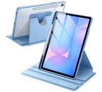 JETech Funda Giratoria para Samsung Galaxy Tab S10 FE Plus 13,1", Azul | Soporte Giratorio 360°, Carcasa Trasera Transparente, Activación/Reposo Automático, con S Pen Soporte, Protección Completa
