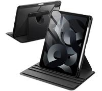 JETech Funda Giratoria Solo para iPad Air 11 Pulgadas M4/M3/M2 (2026/2025/2024), iPad Air 5/4 (2022/2020 Modelo) con Soporte para Pencil, Carcasa Soporte Rotación de 360 Grados Protectora (Negro)