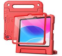 JETech Funda Infantil para iPad (A16) 11.ª/10.ª Gen, Rojo