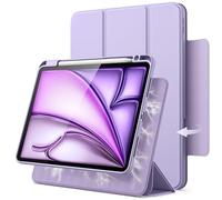 JETech Funda Magnética Desmontable para iPad Air 11 Pulgadas M4/M3/M2 (2026/2025/2024), iPad Air 5.ª/4.ª con Soporte para Pencil, Carcasa Giratorio Extraíble, Soporte Retrato/Paisaje (Púrpura)