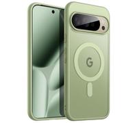 JETech Funda Magnética para Google Pixel 10/10 Pro 2025, Compatible con MagSafe y Cargador Pixelsnap, Carcasa Antigolpes Translúcida Mate Respaldo (Jade)