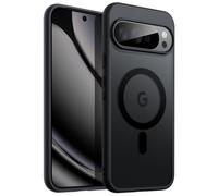 JETech Funda Magnética para Google Pixel 10 Pro XL 2025, Compatible con MagSafe y Cargador Pixelsnap, Carcasa Antigolpes Translúcida Mate Respaldo (Obsidiana)