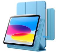 JETech Funda Magnética para iPad (A16) 11.ª/10.ª Generación (2025/2022), Accesorio Magnético, Slim Carcasa con Auto-Sueño/Estela (Cielo Azul)