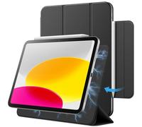 JETech Funda Magnética para iPad (A16) 11.ª/10.ª Generación (2025/2022), Accesorio Magnético, Slim Carcasa con Auto-Sueño/Estela (Negro)