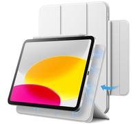 JETech Funda Magnética para iPad (A16) 11.ª/10.ª Generación (2025/2022), Accesorio Magnético, Slim Carcasa con Auto-Sueño/Estela (Blanco)