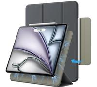 JETech Funda Magnética para iPad Air 11" M4/M3/M2, Air 5/4, Gris Oscuro | Para iPad Air 11" (2026-2024) & 10,9" (2022/2020) & iPad Pro 11 (2018), Diseño Inteligente Slim, Protección Ligera