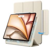 JETech Funda Magnética para iPad Air 11 Pulgadas M4/M3/M2 (2026/2025/2024), iPad Air 5/4 (10.9 Pulgadas, 2022/2020 Modelo, 5.ª/4.ª Generación), iPad Pro 11 (2018), Magnético (Blanco Estrella)