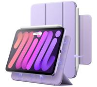 JETech Funda Magnética para iPad Mini (A17 Pro, 2024 Modelo, 7.ª Generación) / Mini 6 (2021 Modelo, 6.ª Generación), Delgada Smart Cover con Auto-Sueño/Estela (Púrpura)