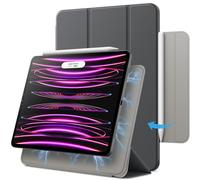 JETech Funda Magnética para iPad Pro 11 Pulgadas (2022/2021/2020/2018 Modelo) y iPad Air 5/4 10,9 Pulgadas, Soporte de Apple Pencil 2ª generación de Carga, Accesorio Magnético (Gris Espacial)