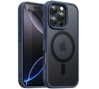 JETech Funda Magnética para iPhone 16 Pro 6,3 Pulgadas Compatible con MagSafe, Carcasa Respaldo Translúcida Mate Slim Antigolpes (Azul Tempestad)