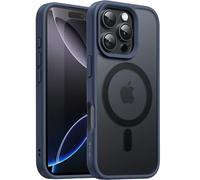 JETech Funda Magnética para iPhone 16 Pro MAX 6,9 Pulgadas Compatible con MagSafe, Carcasa Respaldo Translúcida Mate Slim Antigolpes (Azul Tempestad)