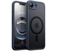JETech Funda Magnética para iPhone 16e 6,1 Pulgadas 2025 Compatible con MagSafe, Carcasa Respaldo Translúcida Mate Slim Antigolpes (Azul Tempestad)