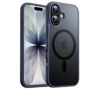 JETech Funda Magnética para iPhone 17 6,3 Pulgadas Compatible con MagSafe, Carcasa Respaldo Translúcida Mate Slim Minimalista Antigolpes (Azul Tempestad)