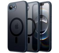 JETech Funda Magnética para iPhone 17e (2026) / iPhone 16e Compatible con MagSafe, Carcasa Respaldo Translúcida Mate Slim Minimalista Antigolpes, Pantalla de 6,1 Pulgadas (Azul Tempestad)