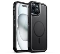 JETech Funda Magnética Reforzada para iPhone 15 Plus, Negro