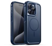JETech Funda Magnética Reforzada para iPhone 15 Pro MAX, Marino