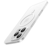 JETech Funda Magnética Ultra Slim para iPhone 16 Pro MAX 6,9 Pulgadas Compatible con MagSafe, Protección Completa Lente Cámara, Carcasa Ligera Acabado Mate PP Dura (Translúcida)