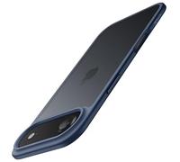 JETech Funda Mate para iPhone Air, Protección contra Caídas Grado Militar Antigolpes, Carcasa Minimalista Respaldo Translúcida Esmerilada, Antihuellas (Azul Tempestad)