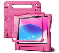 JETech Funda Niños para iPad (A16) 11.ª/10.ª Generación (2025/2022) con Protector Pantalla Incorporado, Antigolpes Asa Soporte Tableta Carcasa Infantil (Ciruela)