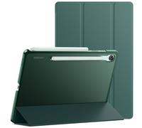 JETech Funda para Galaxy Tab S10 Lite/S10 FE/S9 FE 10,9", Verde Noche | Trasera Translúcida Slim, Soporte Tríptico, Activación/Reposo Automático, Carcasa Protección Ligera Antigolpes