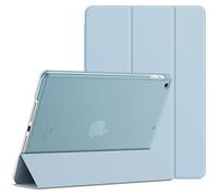 JETech Funda para iPad 6.ª/5.ª Gen 9,7" (2018/2017), Azul Claro | Carcasa Trasera Translúcida Slim, Soporte Tríptico, Activación/Reposo Automático, Protección Antigolpes