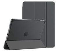 JETech Funda para iPad 6.ª/5.ª Gen 9,7" (2018/2017), Gris Espacial | Carcasa Trasera Translúcida Slim, Soporte Tríptico, Activación/Reposo Automático, Protección Antigolpes